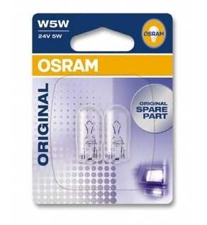 Лампа розжарювання W5W 24V 5W Osram 2845-BLI2