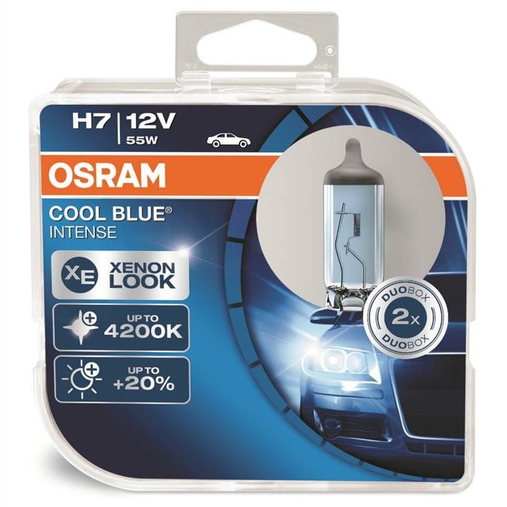 Osram 64210CBI-HCB Лампа галогенна Osram Cool Blue Intense +20% 12В H7 55Вт +20% 64210CBIHCB: Приваблива ціна - Купити в Україні на EXIST.UA!