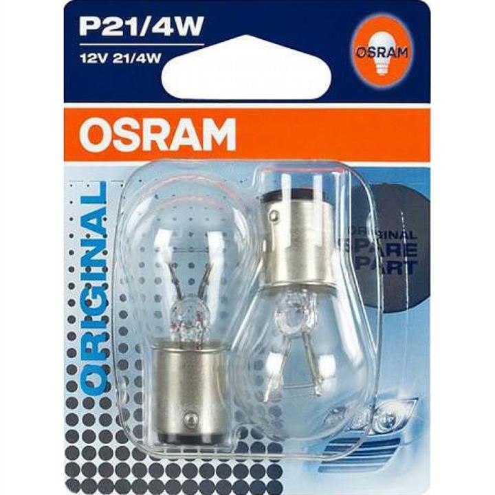 Osram 7225-BLI2 Лампа розжарювання P21/4W 12V 21/4W 7225BLI2: Приваблива ціна - Купити в Україні на EXIST.UA!