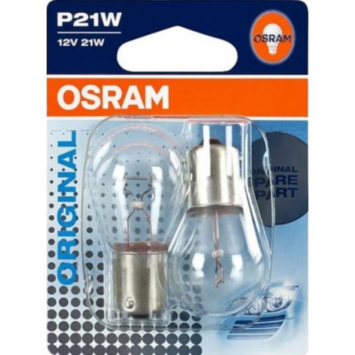 Лампа розжарювання P21W 12V 21W Osram 7506-BLI2