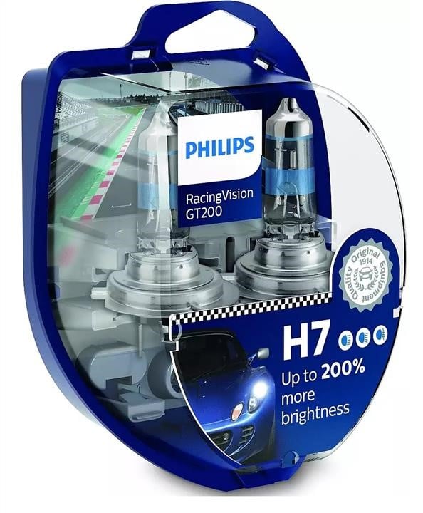 Philips 12972RGTS2 Лампа галогенная Philips Racingvision Gt200 +200% 12В H7 55Вт +200% 12972RGTS2: Купить в Украине - Отличная цена на EXIST.UA!