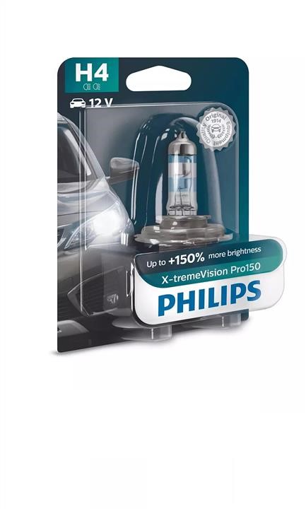 Philips 12342XVPB1 Лампа галогенна Philips X-Tremevision +150% 12В H4 60/55Вт +150% 12342XVPB1: Купити в Україні - Добра ціна на EXIST.UA!