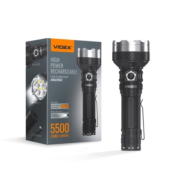 Videx 27555 ліхтарик портативний світлодіодний VIDEX VLF-A505C 27555: Приваблива ціна - Купити в Україні на EXIST.UA!