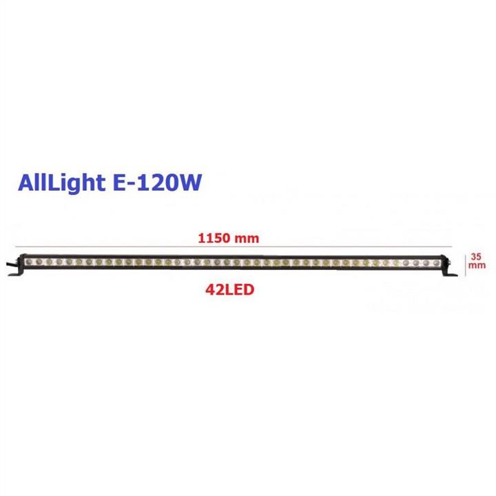 AllLight E-120W Світлодіодна фара AllLight 120W однорядна 40chip OSRAM 3535 spot 9-30V E120W: Купити в Україні - Добра ціна на EXIST.UA!