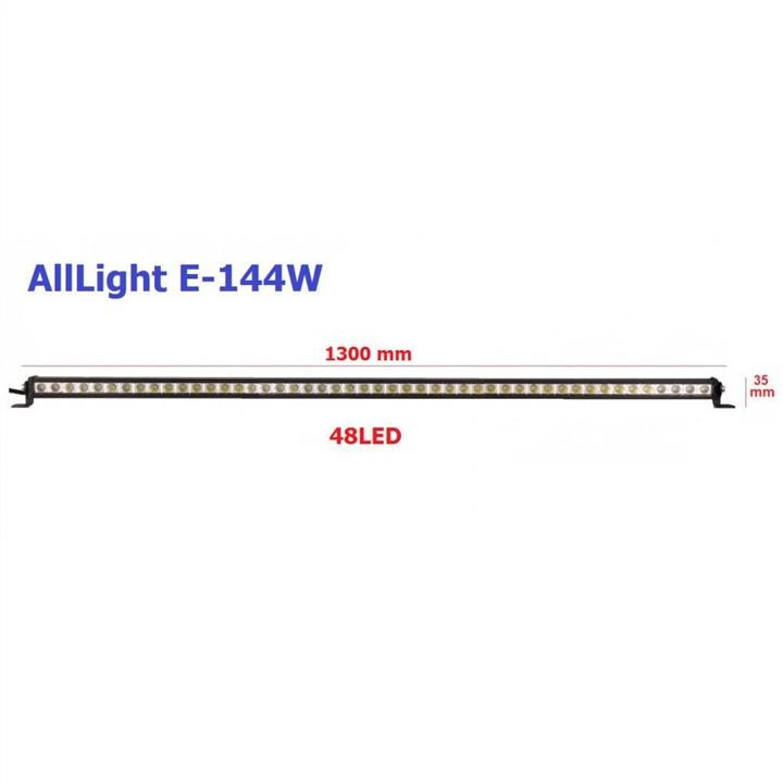 AllLight E-144W Світлодіодна фара AllLight 144W однорядна 46chip OSRAM 3535 spot 9-30V E144W: Купити в Україні - Добра ціна на EXIST.UA!