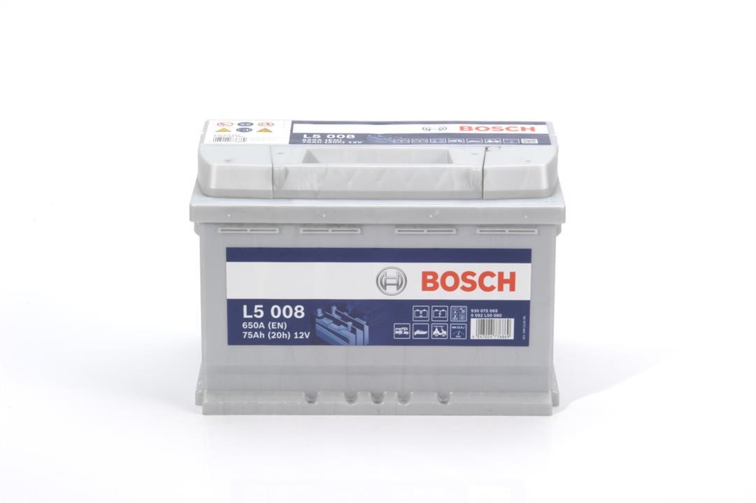 Bosch 0 092 L50 080 Акумулятор Bosch 12В 75Ач 650А(EN) R+ 0092L50080: Приваблива ціна - Купити в Україні на EXIST.UA!