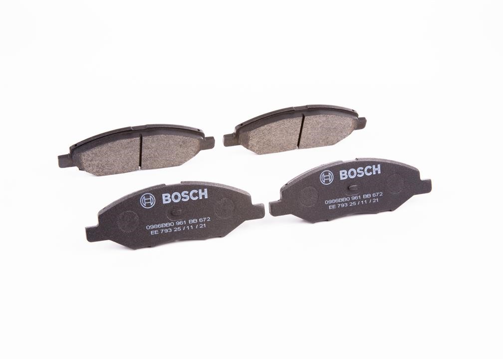 Гальмівні колодки, комплект Bosch 0 986 BB0 961