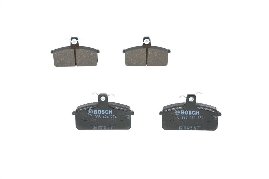 Bosch 0 986 424 274 Гальмівні колодки, комплект 0986424274: Купити в Україні - Добра ціна на EXIST.UA!