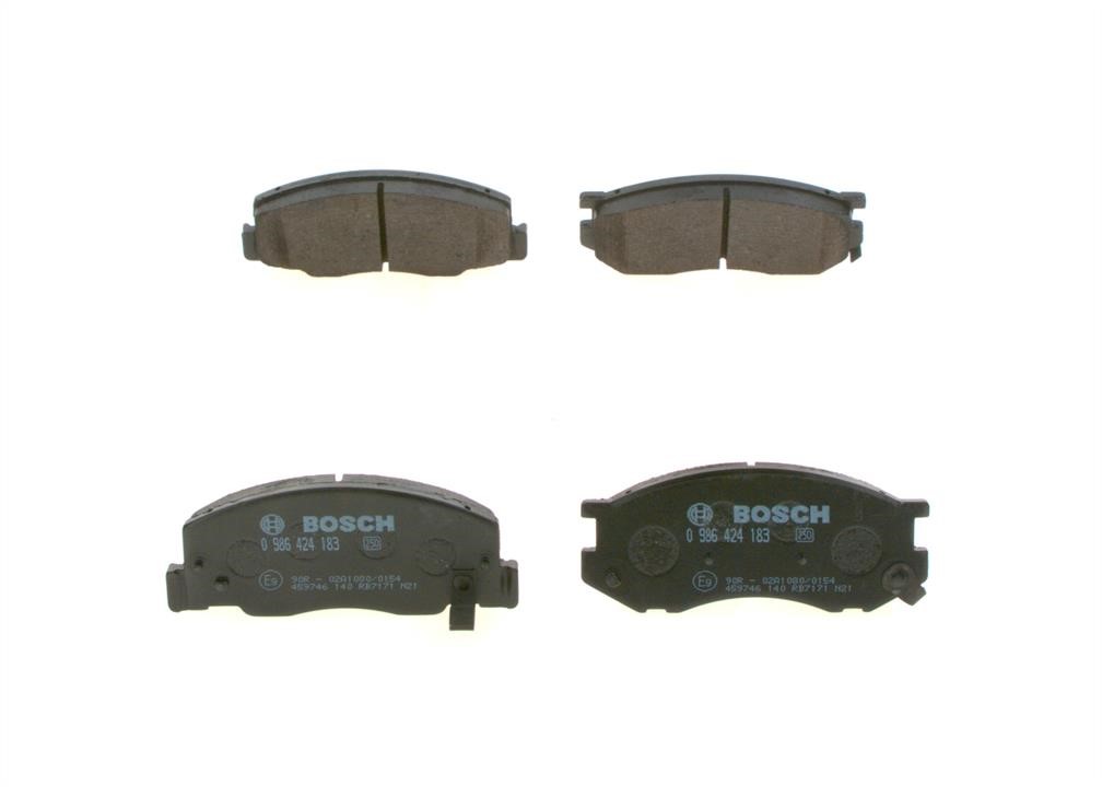 Bosch 0 986 424 183 Гальмівні колодки, комплект 0986424183: Купити в Україні - Добра ціна на EXIST.UA!