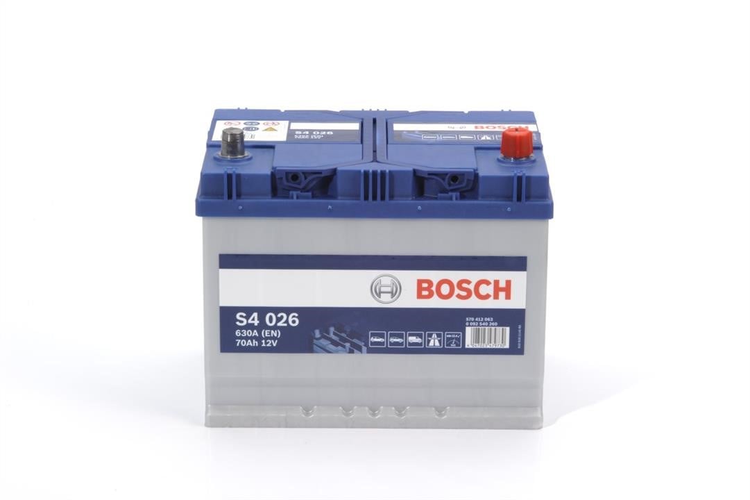 Bosch 0 092 S40 260 Акумулятор Bosch 12В 70Ач 630А(EN) R+ 0092S40260: Купити в Україні - Добра ціна на EXIST.UA!