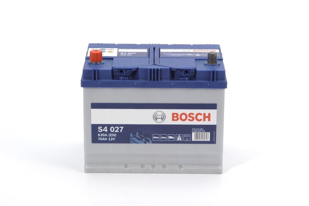Bosch 0 092 S40 270 Батарея аккумуляторная Bosch 12В 70Ач 630А(EN) L+ 0092S40270: Купить в Украине - Отличная цена на EXIST.UA!