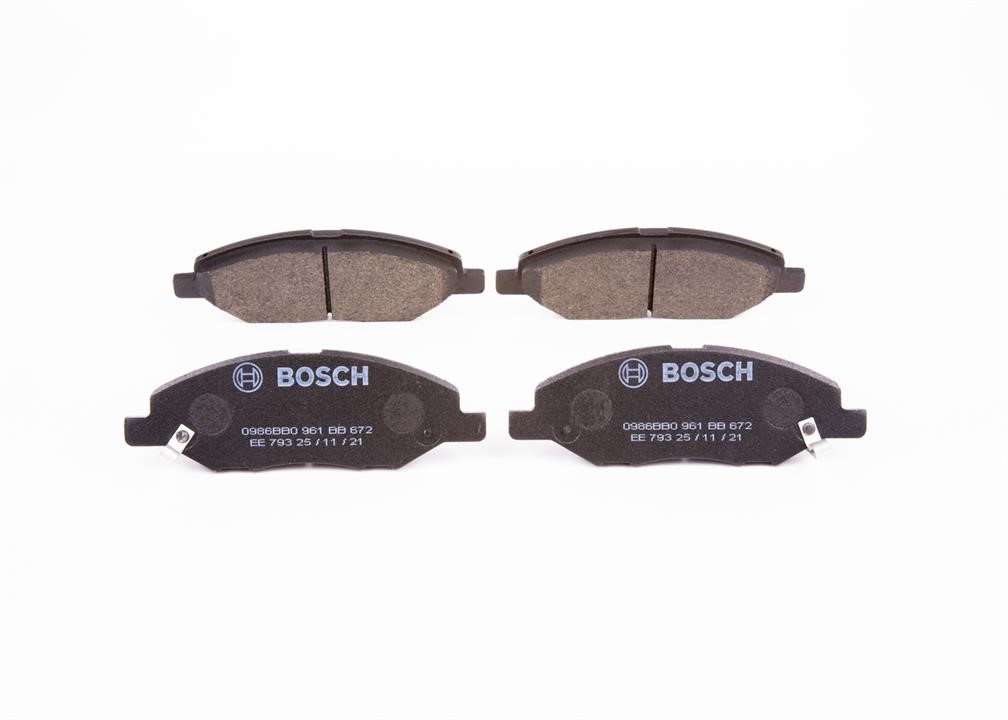 Bosch 0 986 BB0 961 Гальмівні колодки, комплект 0986BB0961: Приваблива ціна - Купити в Україні на EXIST.UA!