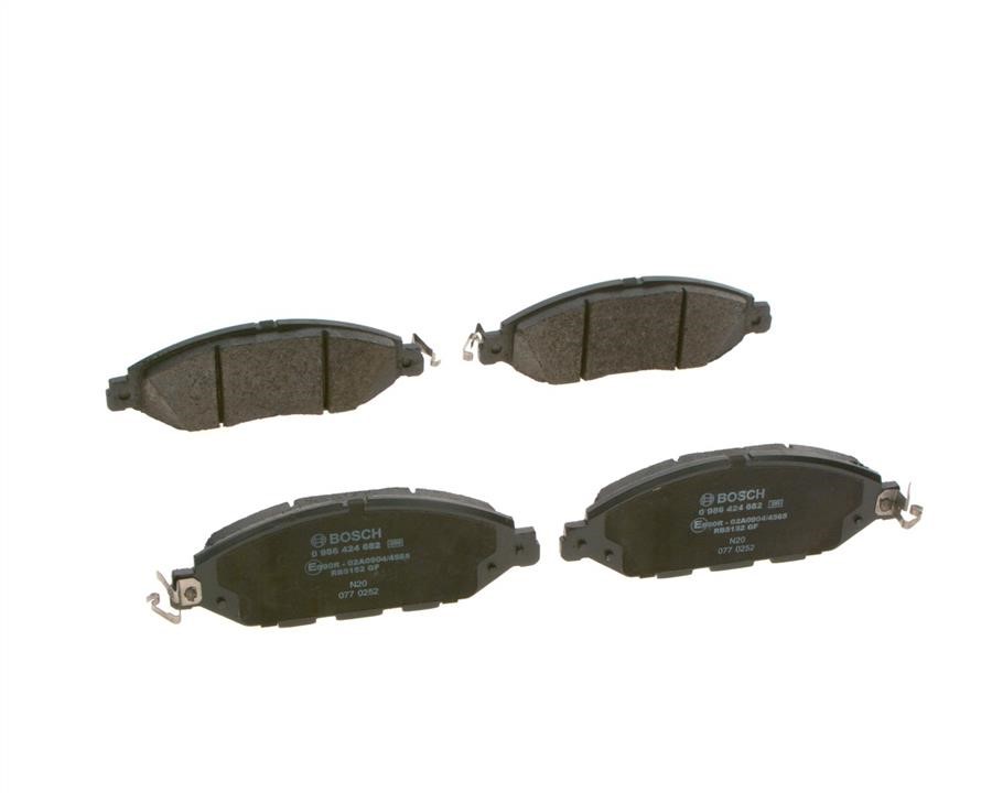 Тормозные колодки дисковые, комплект Bosch 0 986 424 682
