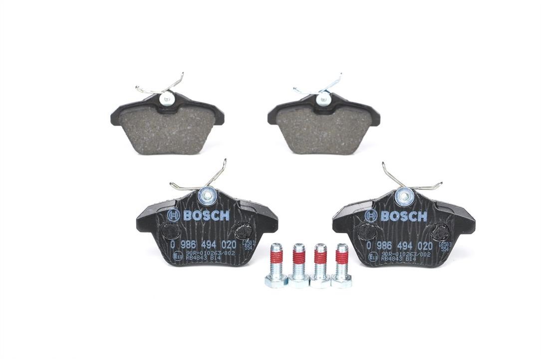 Bosch 0 986 494 020 Гальмівні колодки, комплект 0986494020: Купити в Україні - Добра ціна на EXIST.UA!
