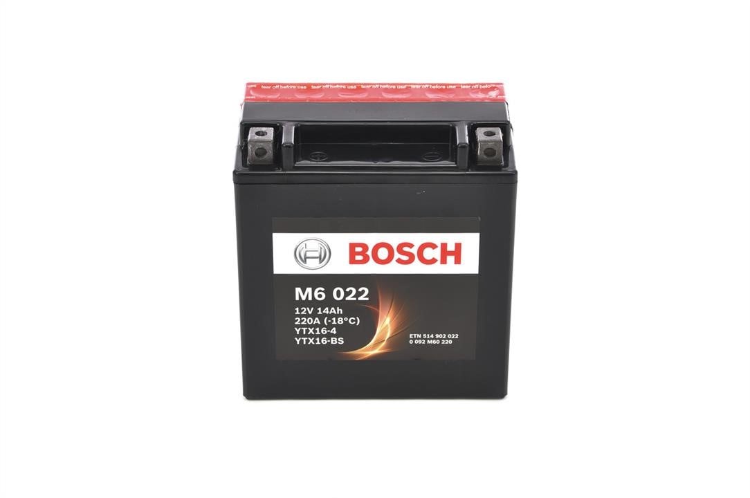 Bosch 0 092 M60 220 Акумулятор Bosch 12В 14Ач 220А(EN) L+ 0092M60220: Приваблива ціна - Купити в Україні на EXIST.UA!