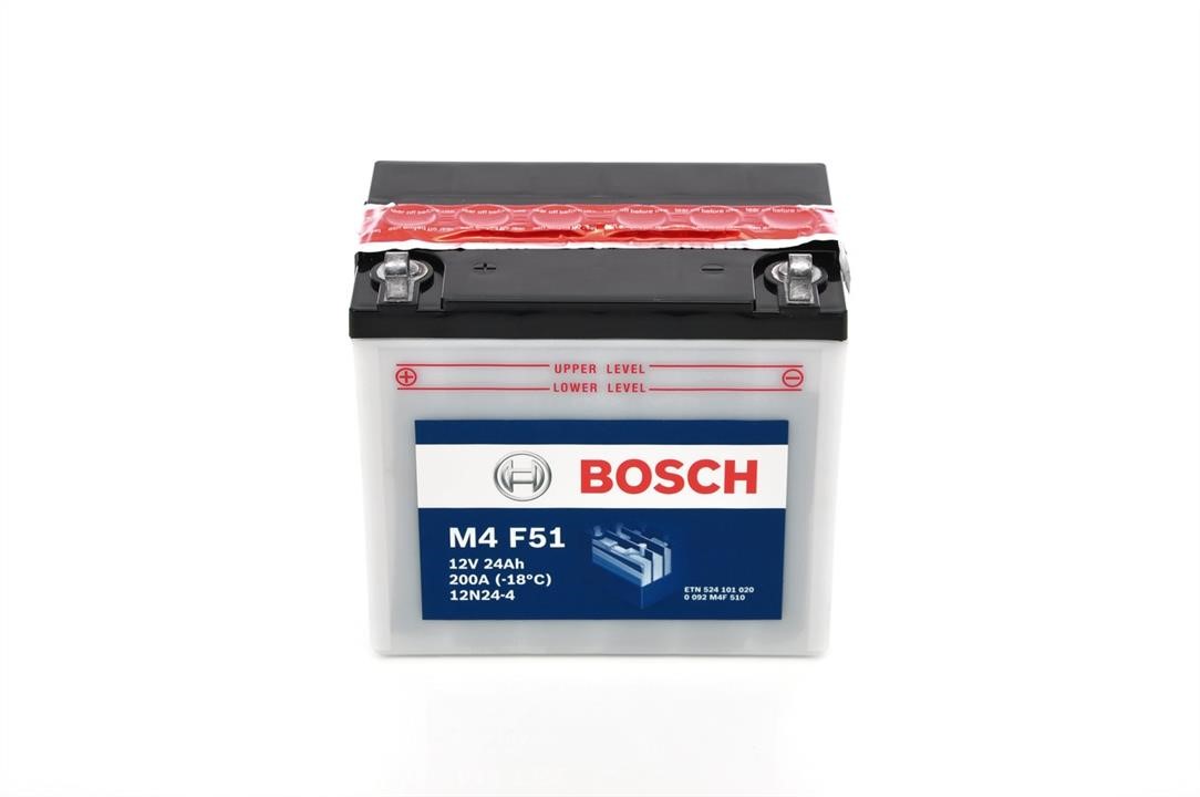Bosch 0 092 M4F 510 Акумулятор Bosch 12В 24Ач 200А(EN) L+ 0092M4F510: Купити в Україні - Добра ціна на EXIST.UA!