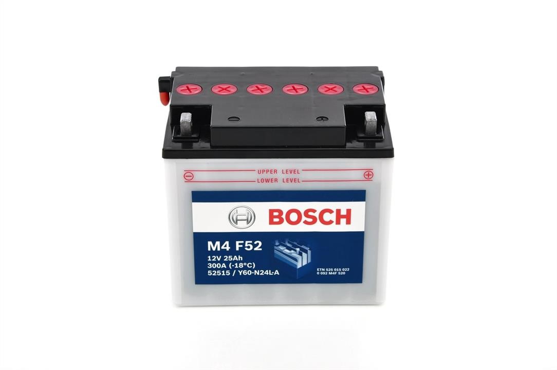 Bosch 0 092 M4F 520 Акумулятор Bosch 12В 25Ач 300А(EN) R+ 0092M4F520: Приваблива ціна - Купити в Україні на EXIST.UA!