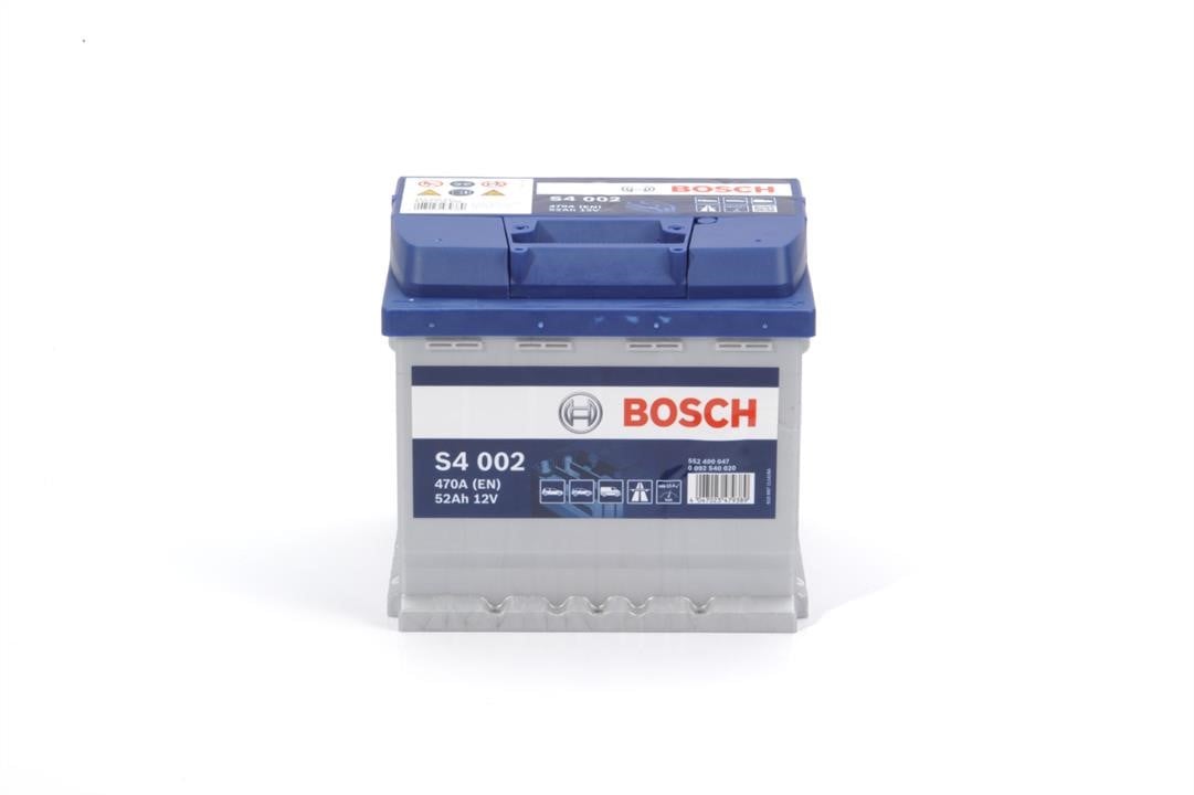 Bosch 0 092 S40 020 Батарея аккумуляторная Bosch 12В 52Ач 470А(EN) R+ 0092S40020: Отличная цена - Купить в Украине на EXIST.UA!
