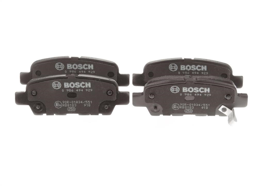 Bosch 0 986 494 929 Гальмівні колодки, комплект 0986494929: Купити в Україні - Добра ціна на EXIST.UA!