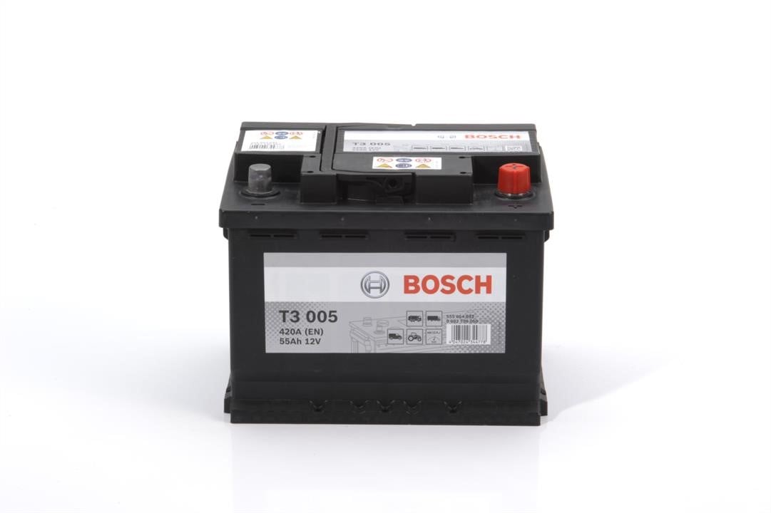 Bosch 0 092 T30 050 Акумулятор Bosch 12В 55Ач 420А(EN) R+ 0092T30050: Приваблива ціна - Купити в Україні на EXIST.UA!