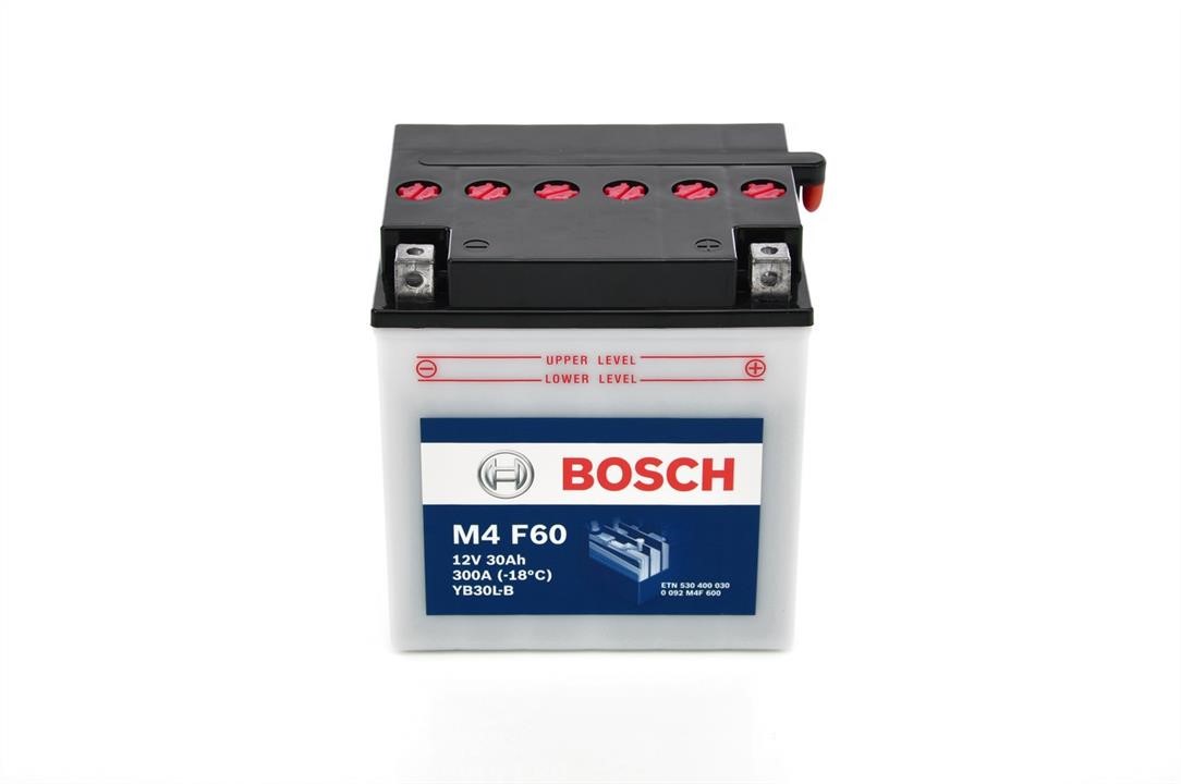 Bosch 0 092 M4F 600 Акумулятор Bosch 12В 30Ач 300А(EN) R+ 0092M4F600: Приваблива ціна - Купити в Україні на EXIST.UA!