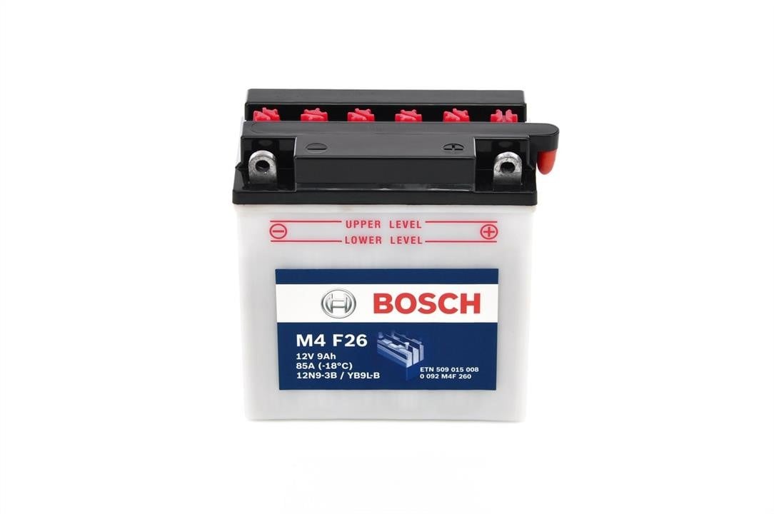 Bosch 0 092 M4F 260 Акумулятор Bosch 12В 9Ач 85А(EN) R+ 0092M4F260: Приваблива ціна - Купити в Україні на EXIST.UA!