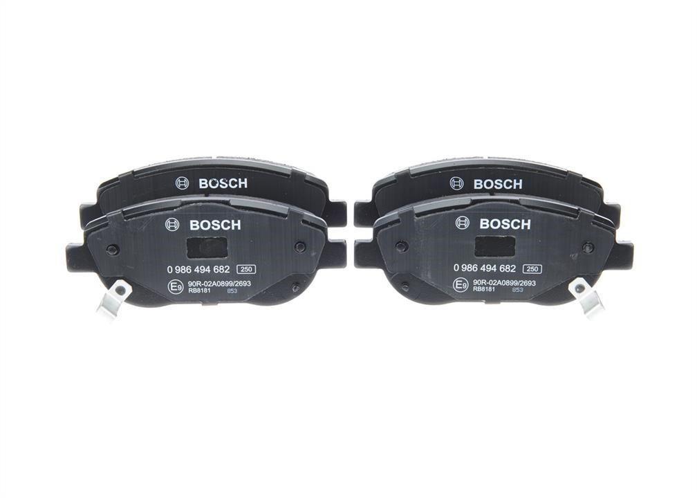 Bosch 0 986 494 682 Гальмівні колодки, комплект 0986494682: Купити в Україні - Добра ціна на EXIST.UA!