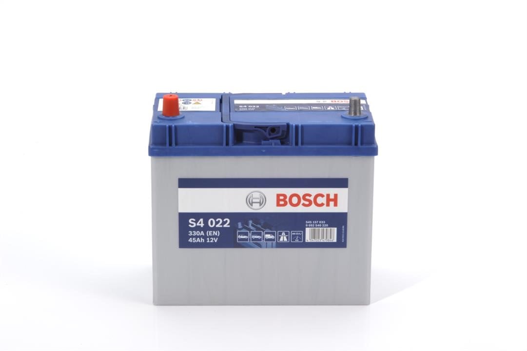 Bosch 0 092 S40 220 Акумулятор Bosch 12В 45Ач 330А(EN) L+ 0092S40220: Купити в Україні - Добра ціна на EXIST.UA!