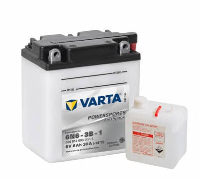 Varta 006012003A514 Акумулятор Varta Powersports Freshpack 6В 6Ач 30А(EN) R+ 006012003A514: Купити в Україні - Добра ціна на EXIST.UA!
