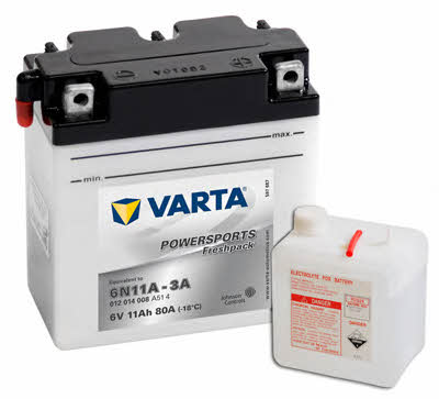 Varta 012014008A514 Акумулятор Varta Powersports Freshpack 6В 11Ач 80А(EN) L+ 012014008A514: Приваблива ціна - Купити в Україні на EXIST.UA!