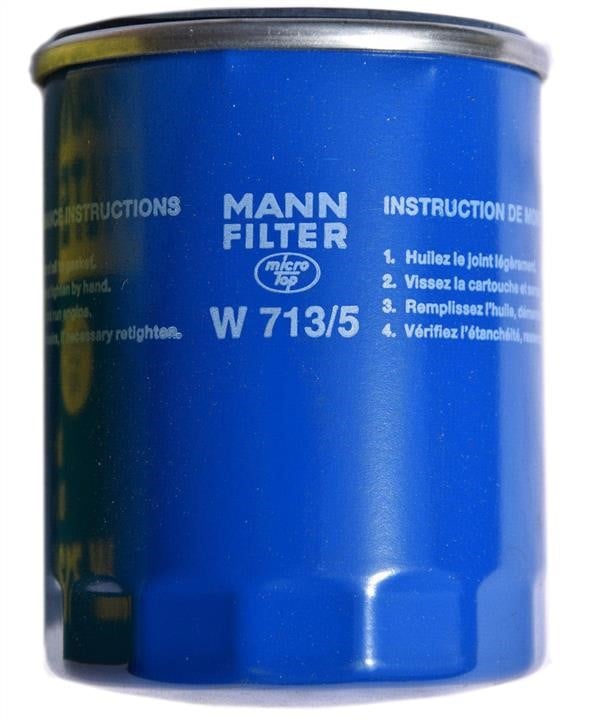 Mann-Filter W 713/5 Фільтр масляний W7135: Купити в Україні - Добра ціна на EXIST.UA!