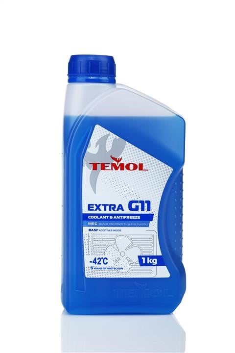 TEMOL T-EG11B-1L Антифриз TEMOL EXTRA G11 синій, готовий до застосування -39, 1л TEG11B1L: Приваблива ціна - Купити в Україні на EXIST.UA!