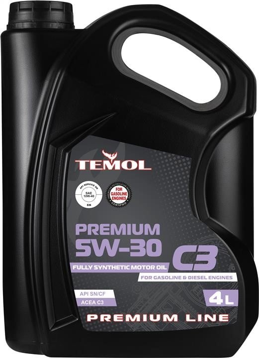 TEMOL T-PC3_5W30-4L Моторна олива TEMOL Premium 5W-30, 4л TPC35W304L: Купити в Україні - Добра ціна на EXIST.UA!