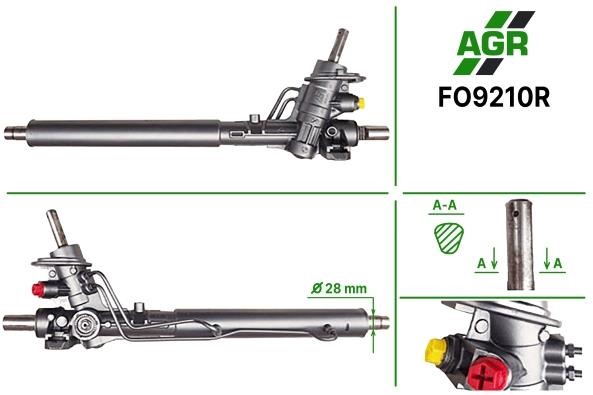 AGR FO9210R Рульова рейка з ГПК відновлена FO9210R: Приваблива ціна - Купити в Україні на EXIST.UA!
