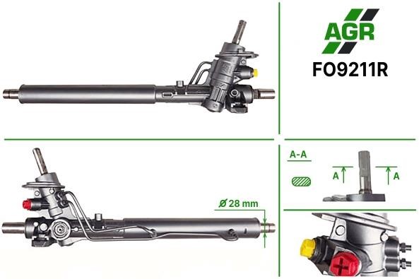AGR FO9211R Рульова рейка з ГПК відновлена FO9211R: Приваблива ціна - Купити в Україні на EXIST.UA!