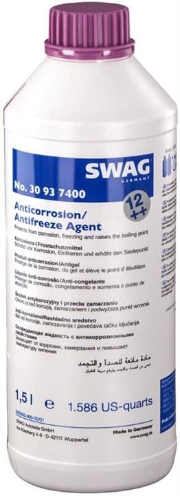 SWAG 30 93 7400 Антифриз-концентрат G12++ ANTIFREEZE, фіолетовий, 1,5 л 30937400: Приваблива ціна - Купити в Україні на EXIST.UA!