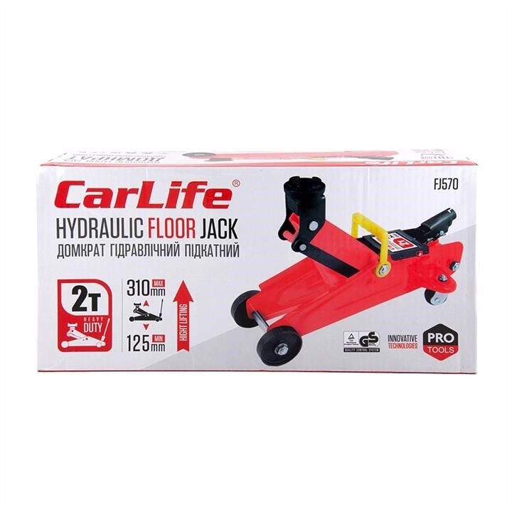 CarLife Домкрат підкатний CarLife 2т 125-310мм FJ570 – ціна