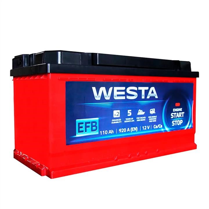 Westa WEFB1100L5 Акумулятор WESTA 6CT-110 EFB Start-Stop 12В 110Ач 880(EN) R+ WEFB1100L5: Купити в Україні - Добра ціна на EXIST.UA!