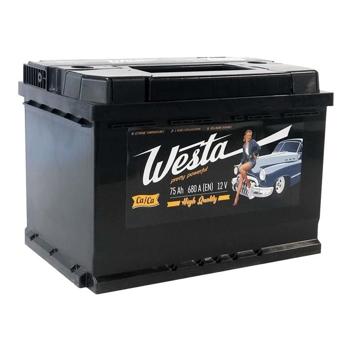 Westa WST7501L3 Акумулятор WESTA 6CT-75 Standart 12В 75Ач 680(EN) R+ WST7501L3: Купити в Україні - Добра ціна на EXIST.UA!