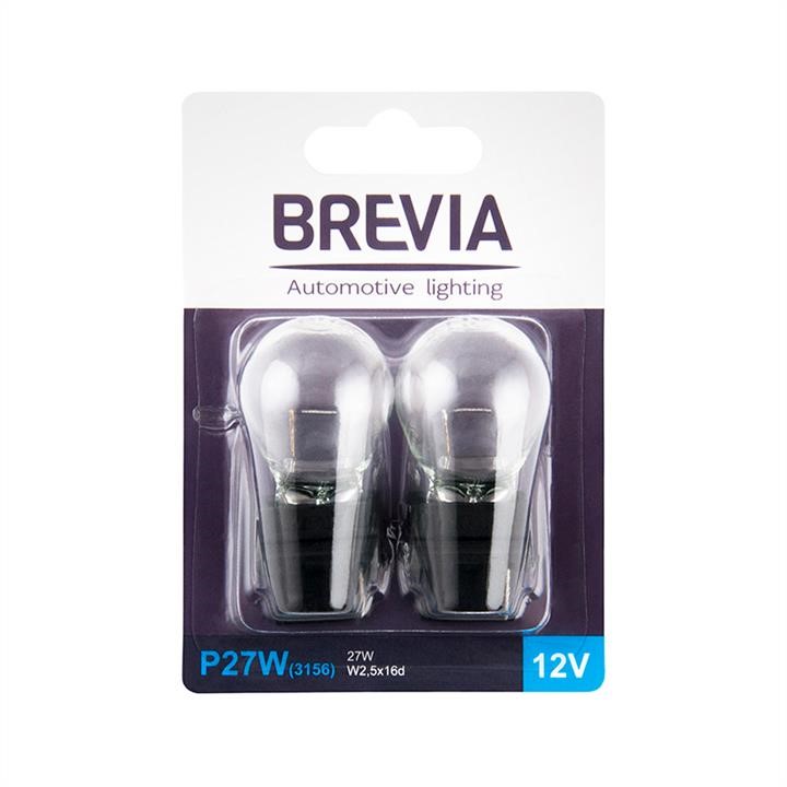 Brevia 12338B2 Лампа розжарювання Brevia P27W 12V 27W W2.5x16q прозора 2шт 12338B2: Купити в Україні - Добра ціна на EXIST.UA!