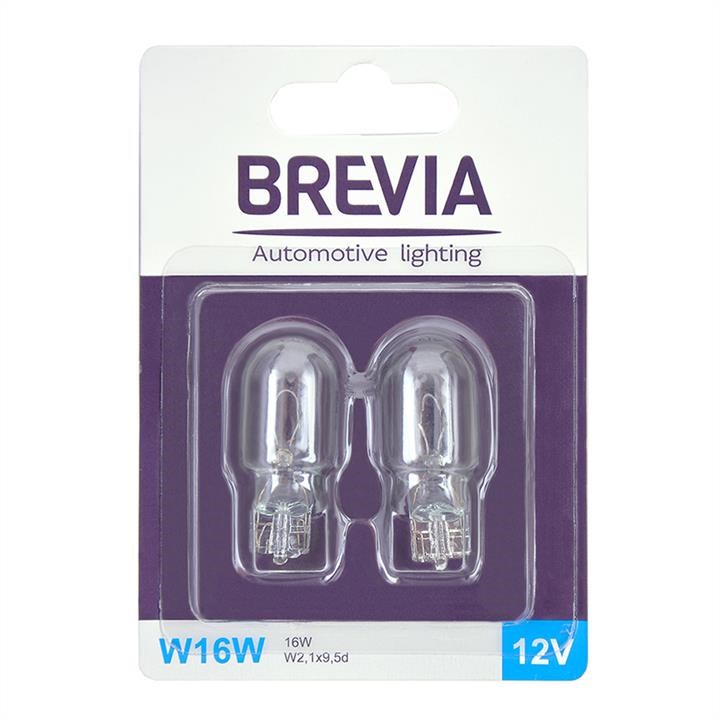 Brevia 12333B2 Лампа розжарювання Brevia W16W 12V 16W W2,1x9,5d B2, 2шт 12333B2: Купити в Україні - Добра ціна на EXIST.UA!
