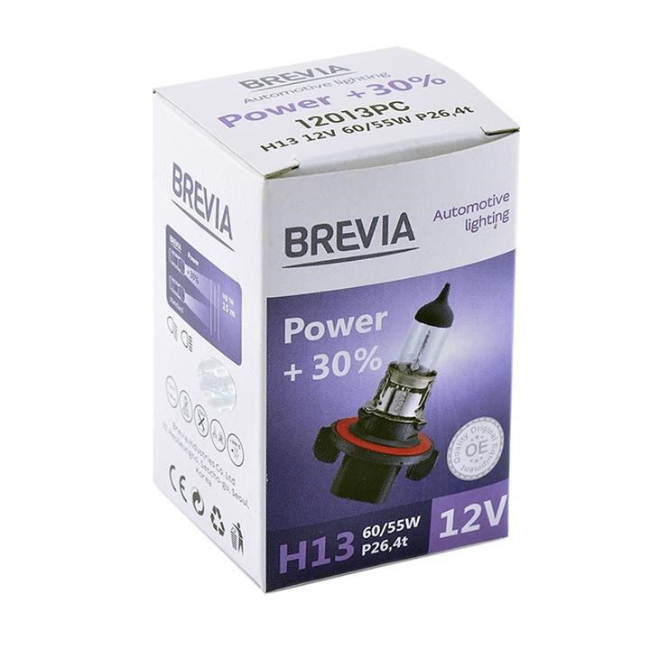 Brevia 12013PC Галогенова лампа Brevia H13 12V 60/55W P26.4t Power +30% CP 12013PC: Приваблива ціна - Купити в Україні на EXIST.UA!