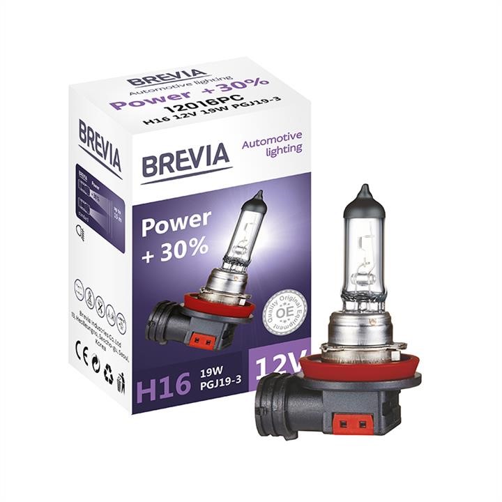 Brevia 12016PC Галогенова лампа Brevia H16 12V 19W PGJ19-3 Power +30% CP 12016PC: Приваблива ціна - Купити в Україні на EXIST.UA!