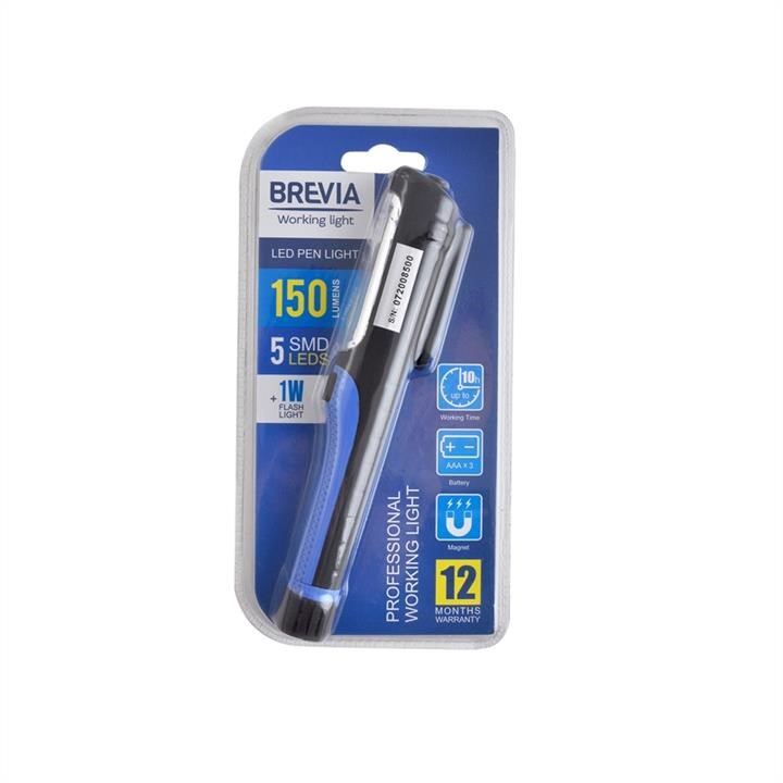 Brevia Ліхтар інспекційний Brevia LED Pen Light 5SMD+1W LED 150lm 3xAAA – ціна