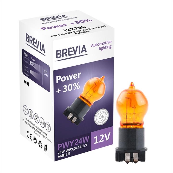 Brevia 12228C Галогенова лампа Brevia PWY24W 12V 24W WP3,3x14,5/4 AMBER Power +30% CP 12228C: Купити в Україні - Добра ціна на EXIST.UA!