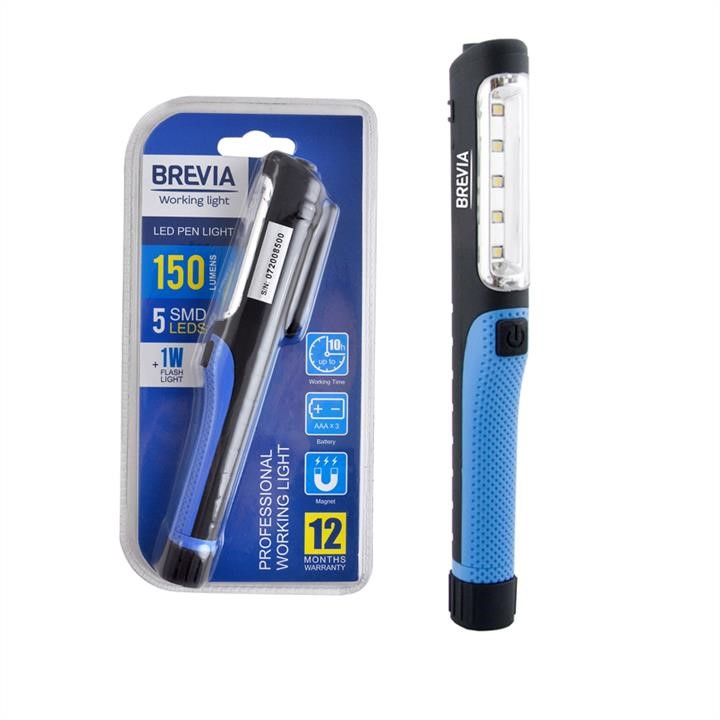 Brevia 11110 Ліхтар інспекційний Brevia LED Pen Light 5SMD+1W LED 150lm 3xAAA 11110: Купити в Україні - Добра ціна на EXIST.UA!
