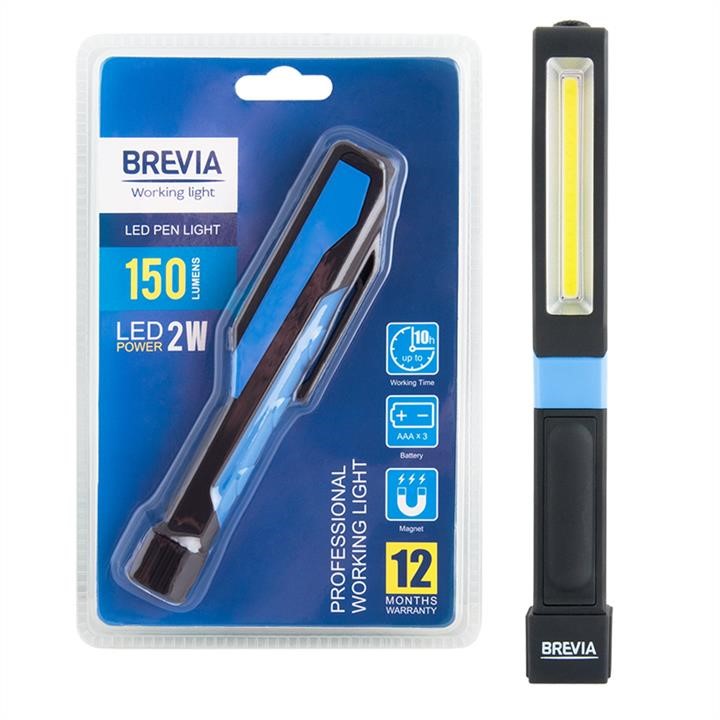 Brevia 11390 Ліхтар інспекційний Brevia LED Pen Light 2W LED, 150lm, IP20, IK05, 3xAAA 11390 11390: Купити в Україні - Добра ціна на EXIST.UA!