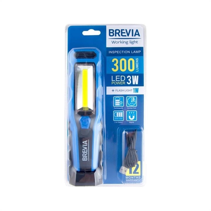 Brevia Ліхтар інспекційний Brevia LED 8SMD+1W LED 300lm 2000mAh microUSB – ціна 562 UAH