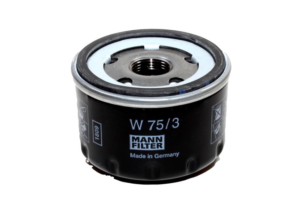 Mann-Filter W 75/3 Масляный фильтр W753: Купить в Украине - Отличная цена на EXIST.UA!