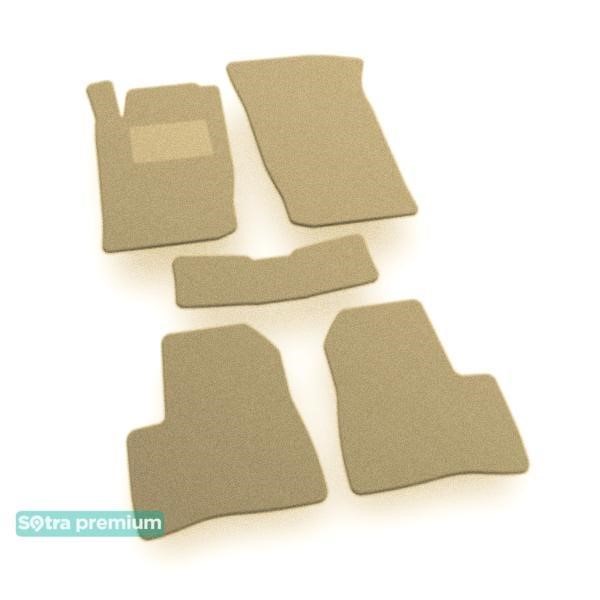05902CHBEIGE Sotra Коврики салона Sotra двухслойные Premium бежевые для Peugeot 206 (mkI)(седан) 1998-2012, комплект
